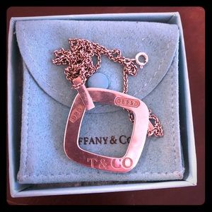 Tiffany & Co 1837 square necklace